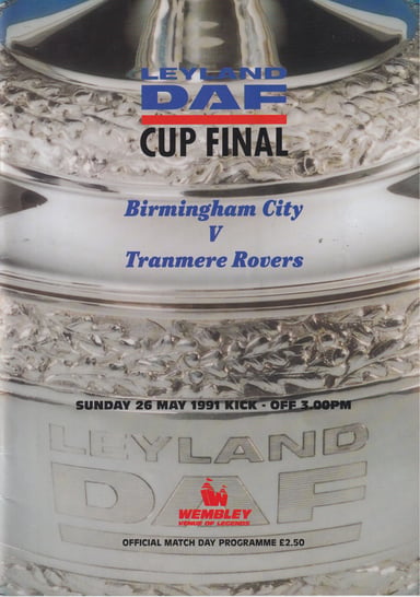 Birmingham City v Tranmere Rovers programme cover